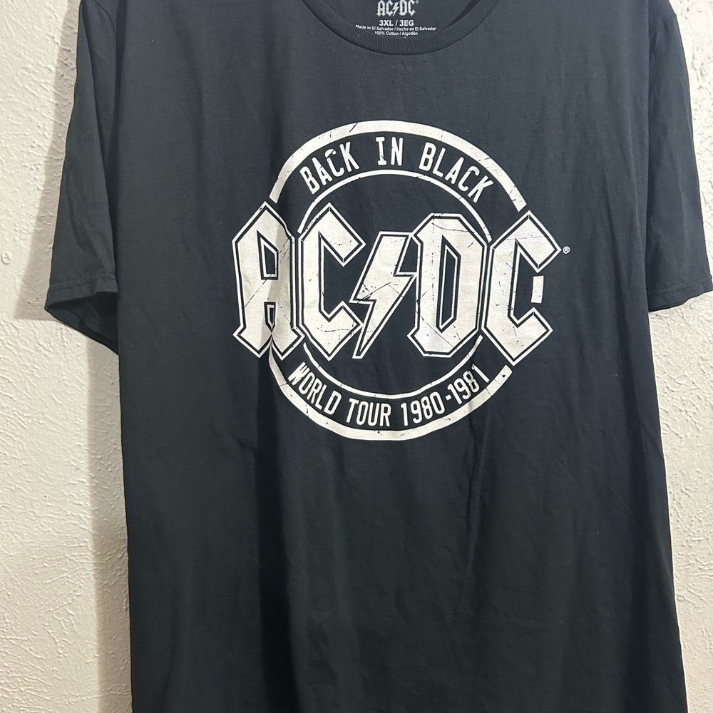 AC/DC Black Graphic T-Shirt